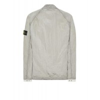 Stone Island 12321 Garment Dyed Nylon Metal Overshirt Ice