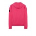 Stone Island 64151 Fall Winter Hooded Sweatshirt In Cotton Fleece Cyclamen