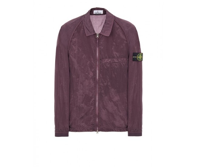 Stone Island Over Shirt 12321 Nylon Metal Garment-Dyed Crimson