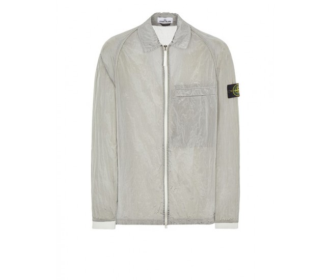 Stone Island Over Shirt 12321 Nylon Metal Garment-Dyed Gray