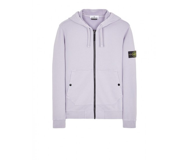 Stone Island 61620 Autumn Winter Sweatshirt Fleecewear Lavender